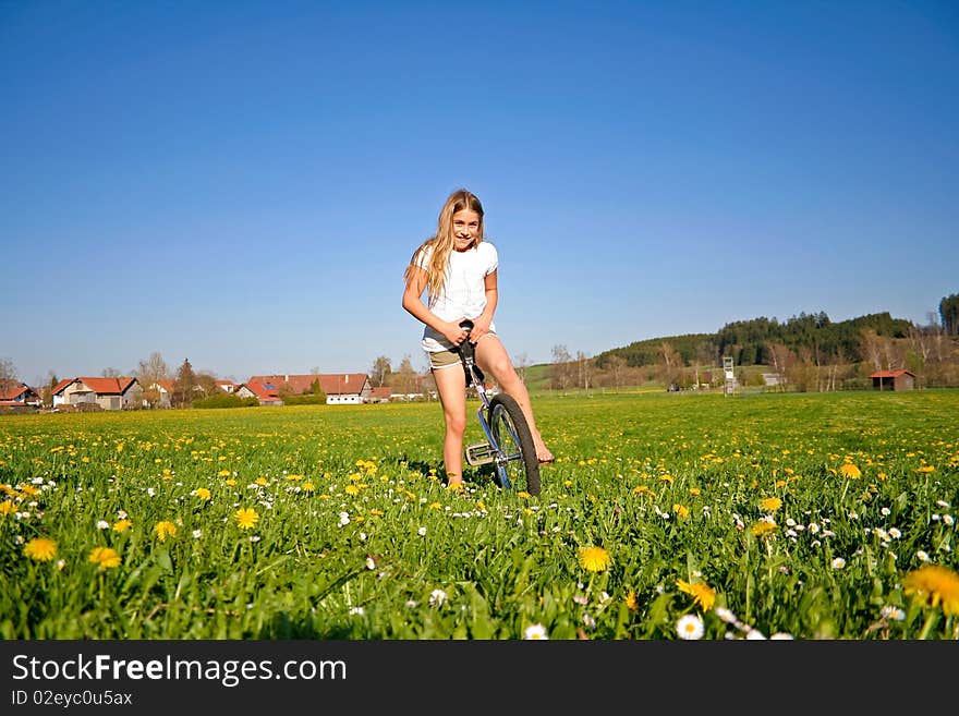 Girl in field