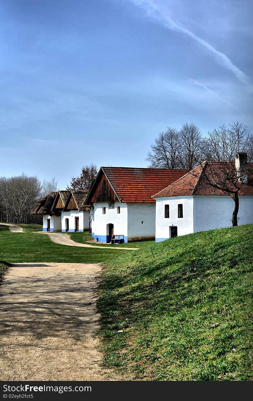 Scene of old cottage from Czech Republic in HDR. Scene of old cottage from Czech Republic in HDR