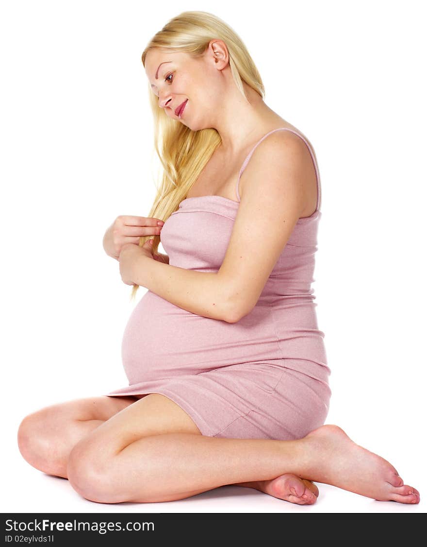 Happy pregnant woman