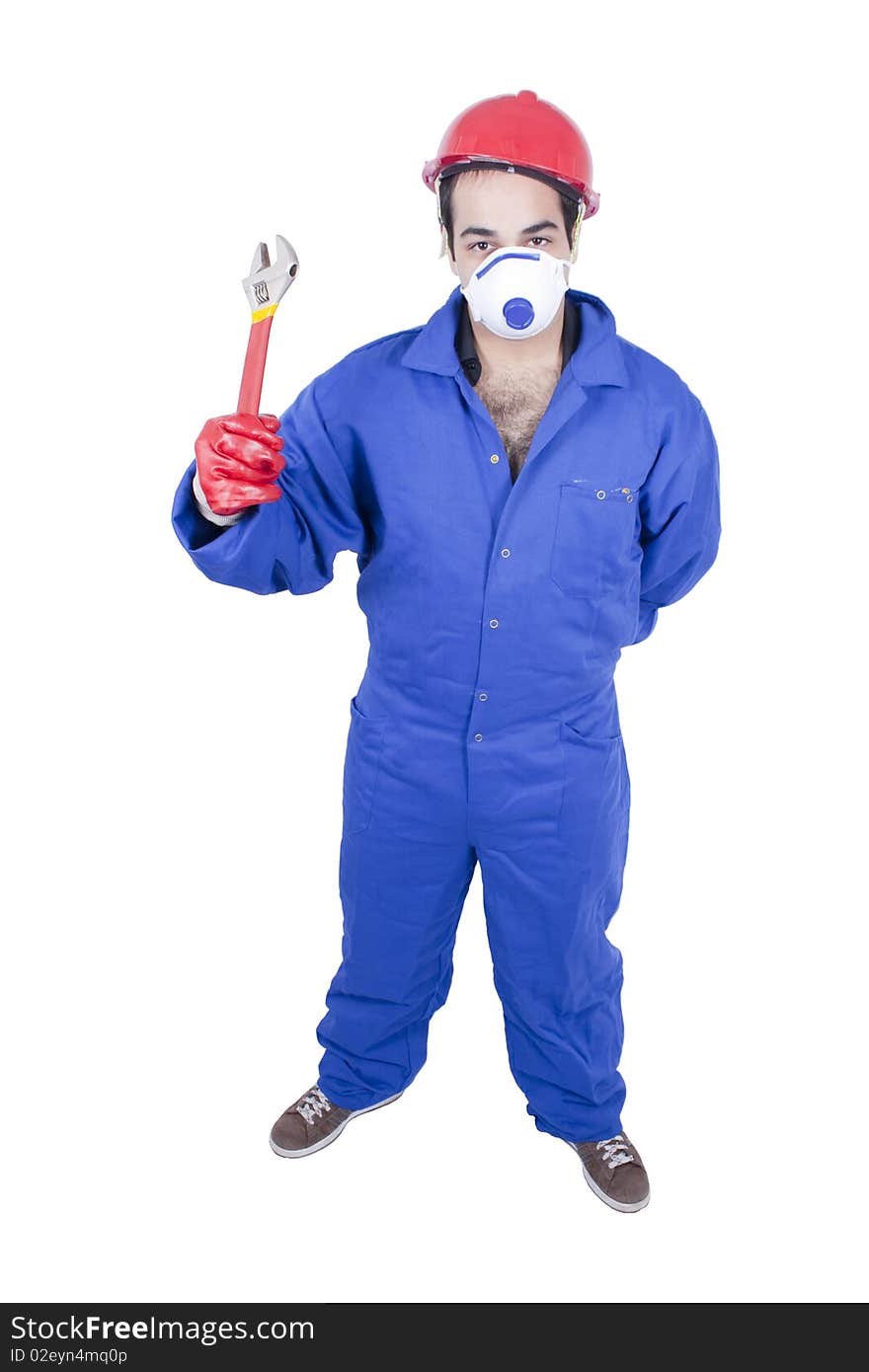 Worker With Wrench