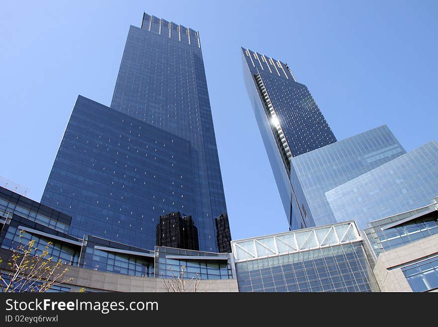 New buildings at Columbus Circle, New York