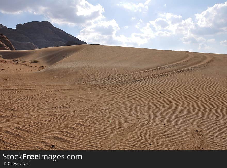 Wadi Rum desert landscape, Jordan