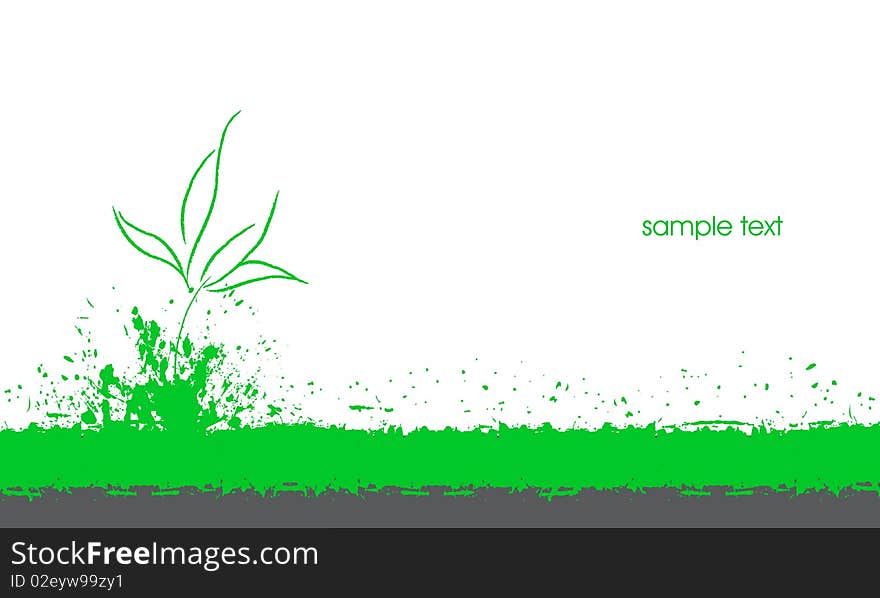 Vector elegant green grunge abstract business background. Vector elegant green grunge abstract business background