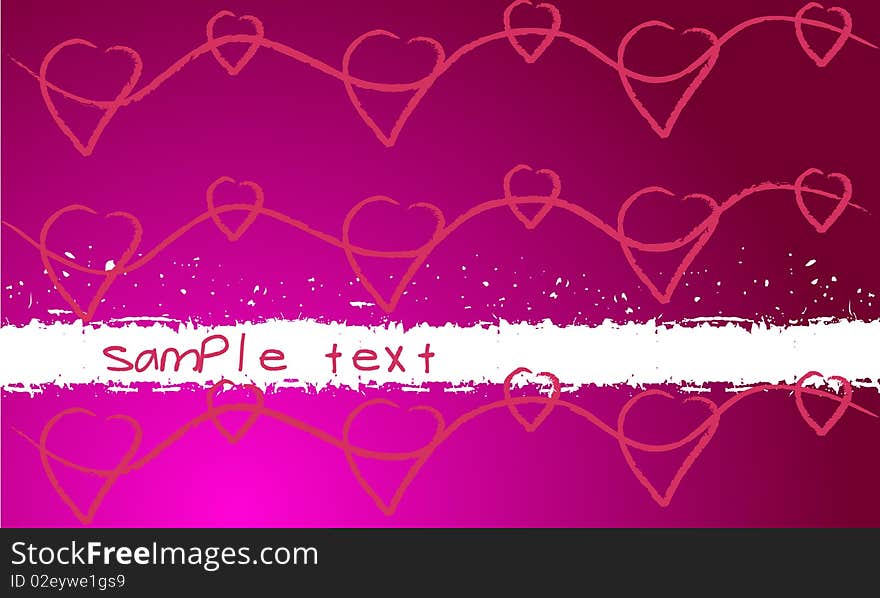 Vector beautiful Valentine's Day background. Vector beautiful Valentine's Day background