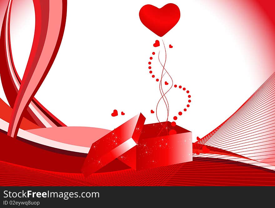 Vector beautiful Valentine's Day background. Vector beautiful Valentine's Day background