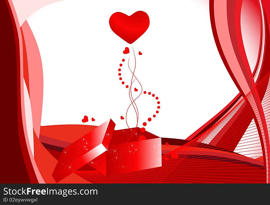 Vector beautiful Valentine's Day background. Vector beautiful Valentine's Day background