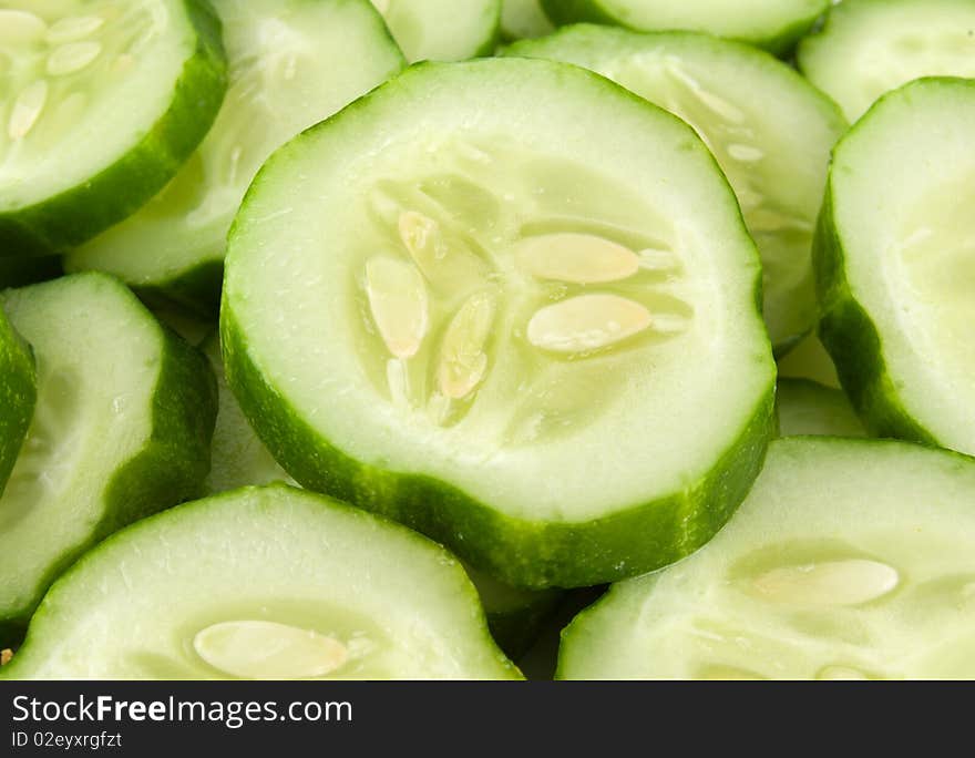 Background from a juicy ripe green cucumber. Background from a juicy ripe green cucumber