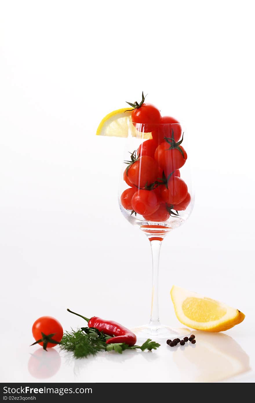 Tomatoes In The Glass