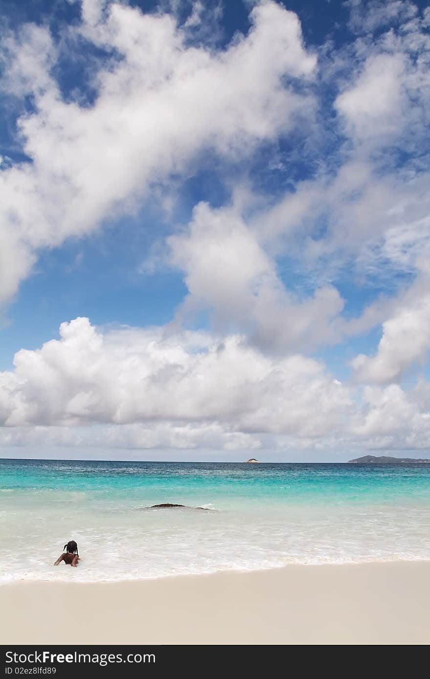 Seychelles seascape.