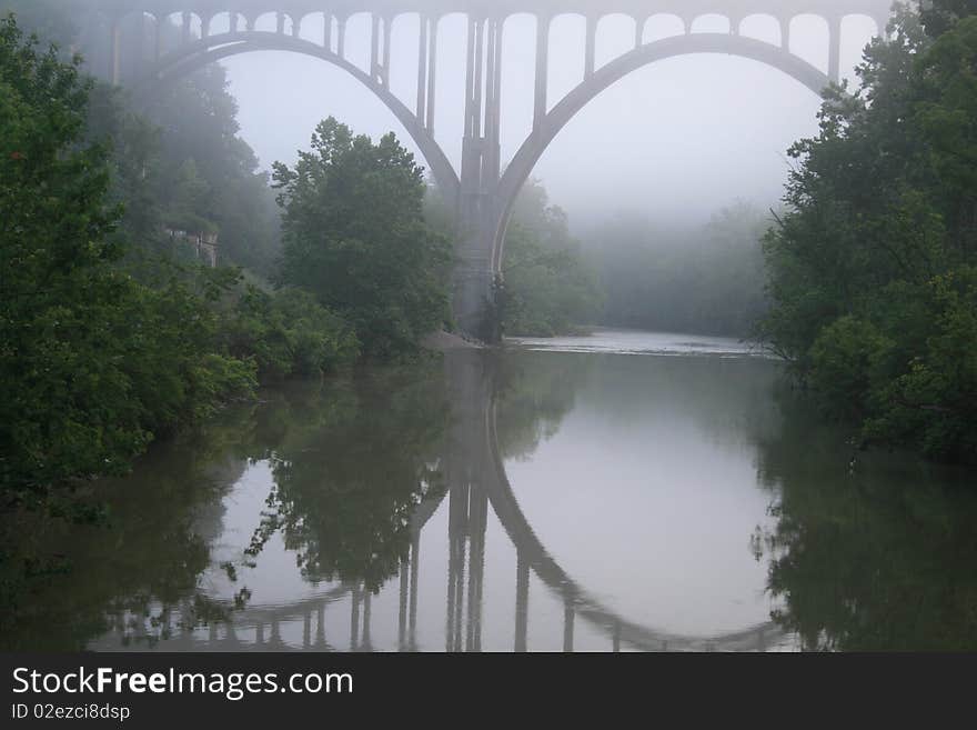 Bridge In Fog