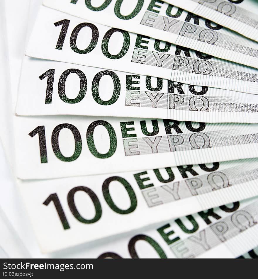 100 euro banknotes money background