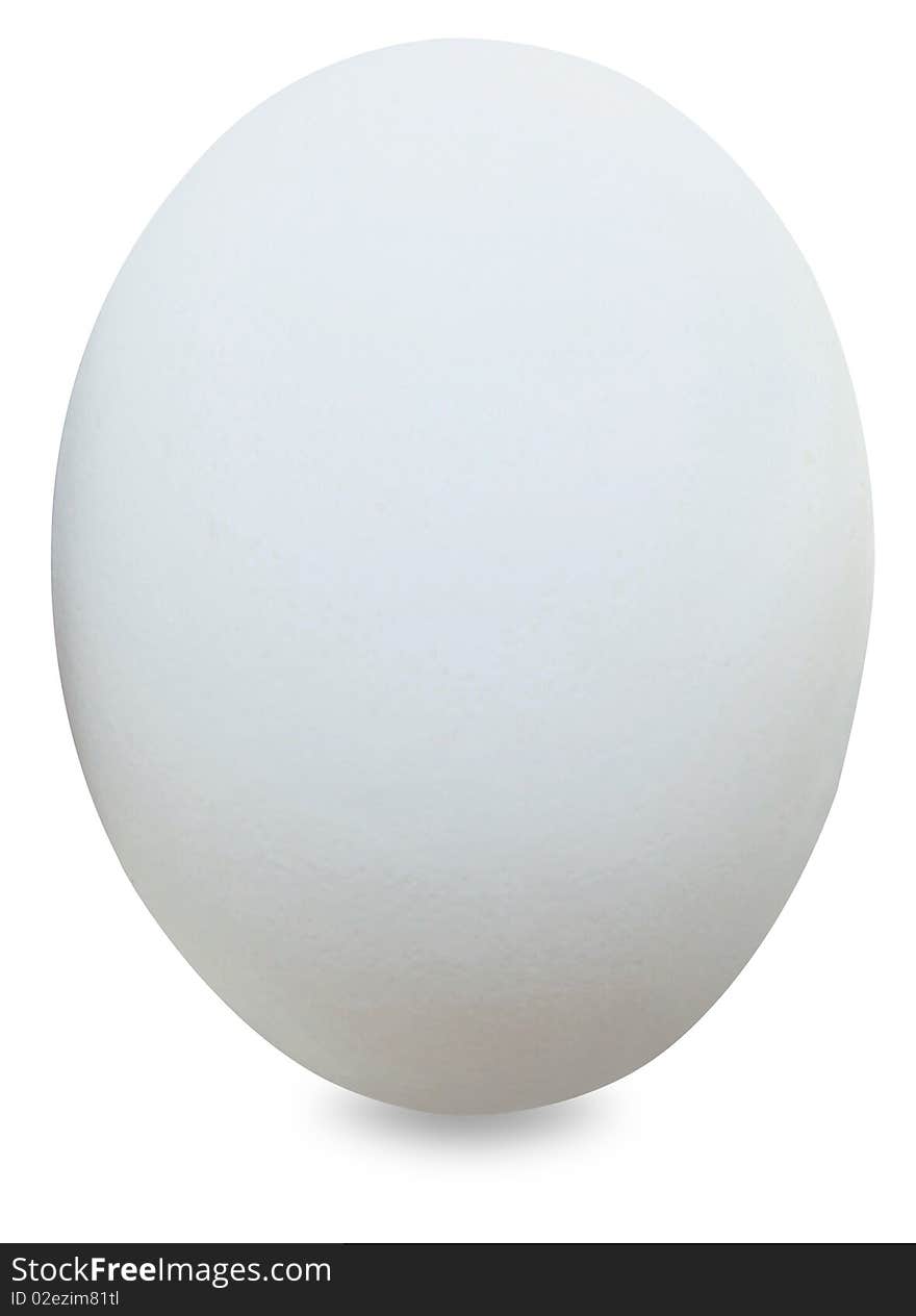 A whole egg with a clip-path