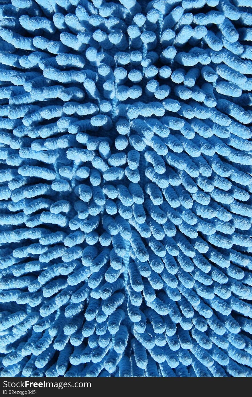 The surface of the blue textiles