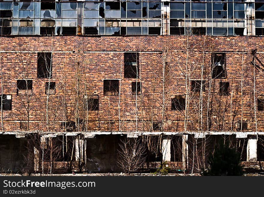 Ruins of a very heavily polluted industrial site, 1890's the place was known as one of the most polluted towns in Europe. Ruins of a very heavily polluted industrial site, 1890's the place was known as one of the most polluted towns in Europe.