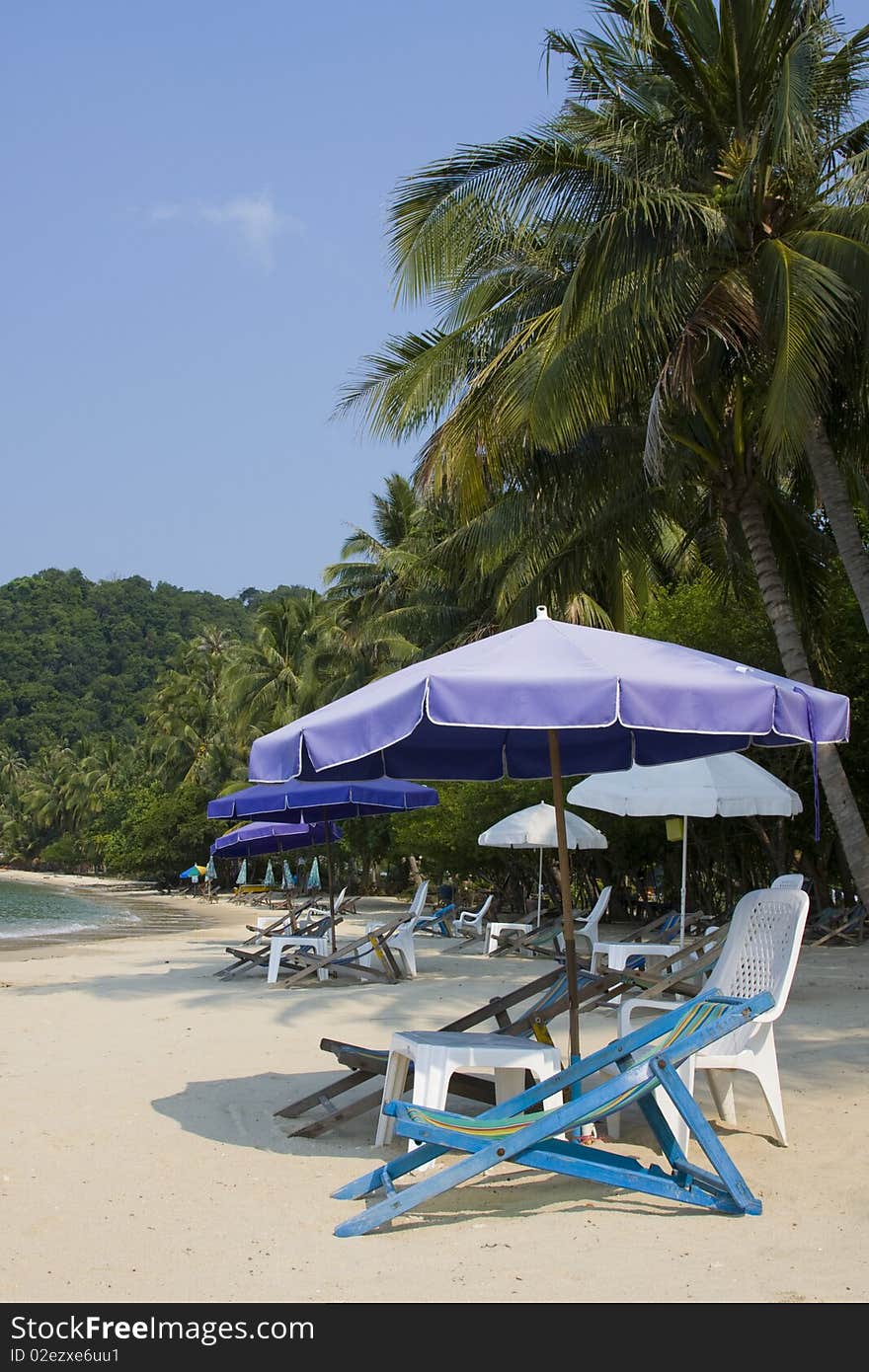 Beach On A Sunny Day.