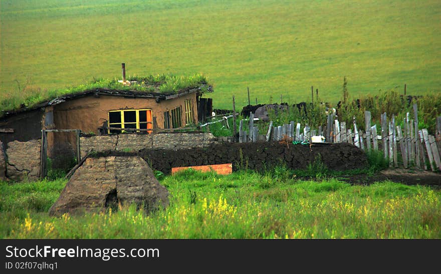 Warm home on the beautiful prairie. Warm home on the beautiful prairie