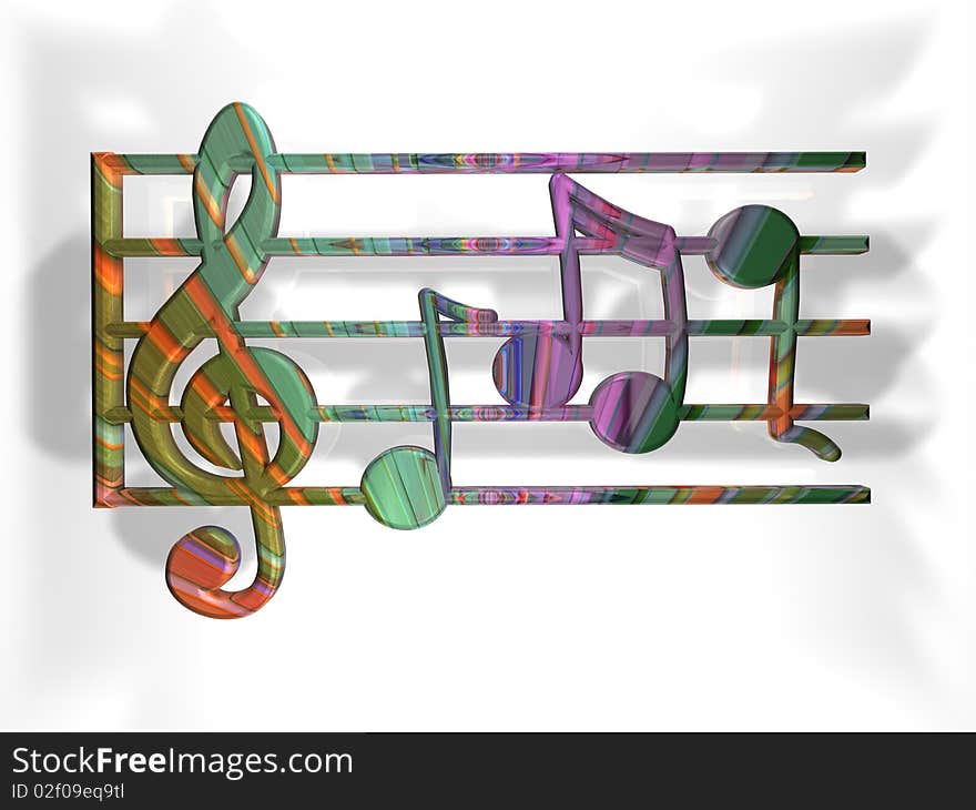 Clef - Sheet - 3D