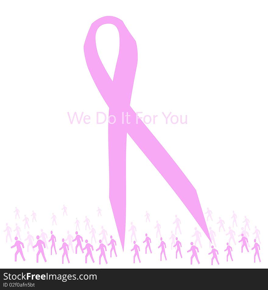 Pink ribbon support