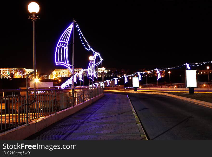 Imadge of road under night lights