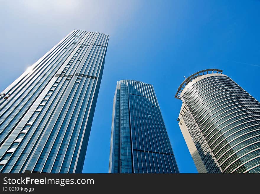 Image of skyscrapers in Qingdao, china. Image of skyscrapers in Qingdao, china