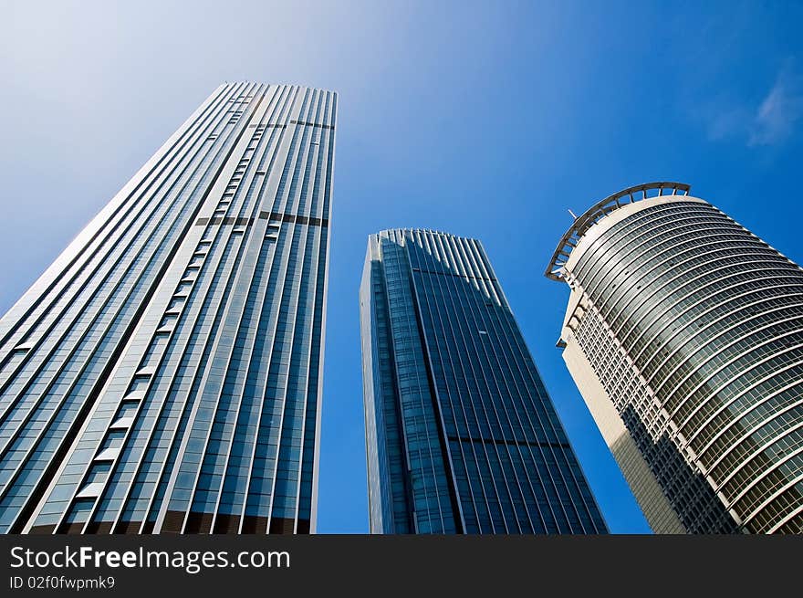 Image of skyscrapers in Qingdao, china. Image of skyscrapers in Qingdao, china