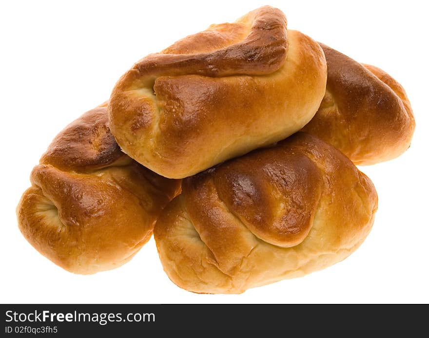 Fresh bread on a white background. Fresh bread on a white background