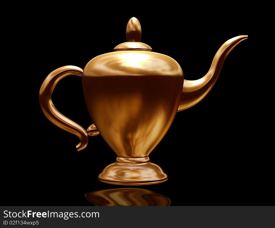 Alladins` magic lamp image. ideal for  magical, miracle, topic, or article.