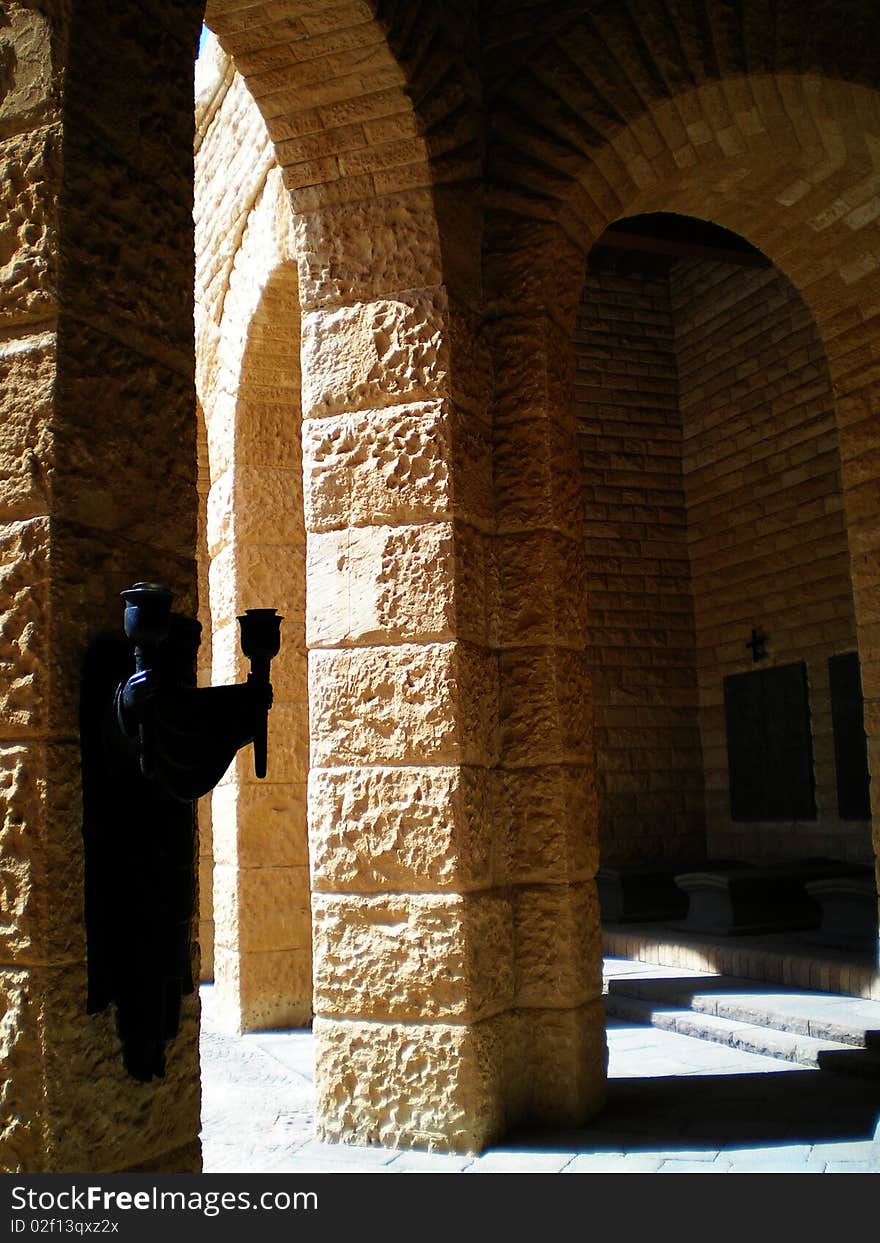 Arches in el alamein german cemetery