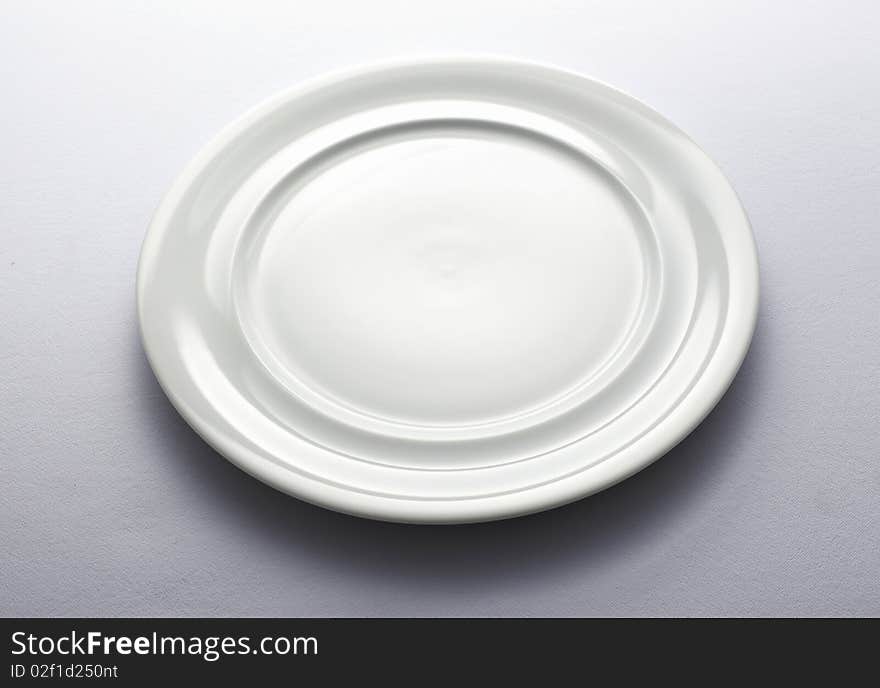 white plate