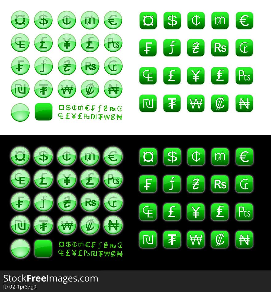 Currency Symbols Icons