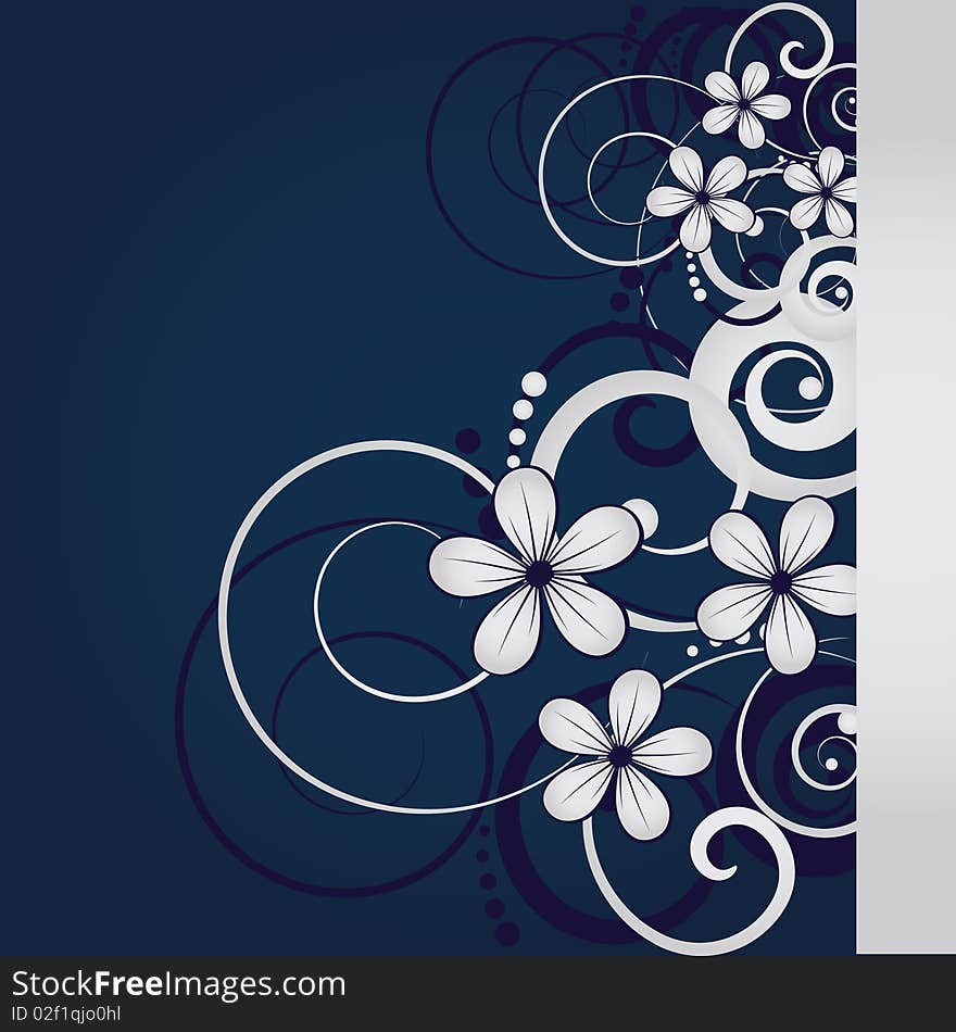 Abstract flowers background with place for your text. Abstract flowers background with place for your text