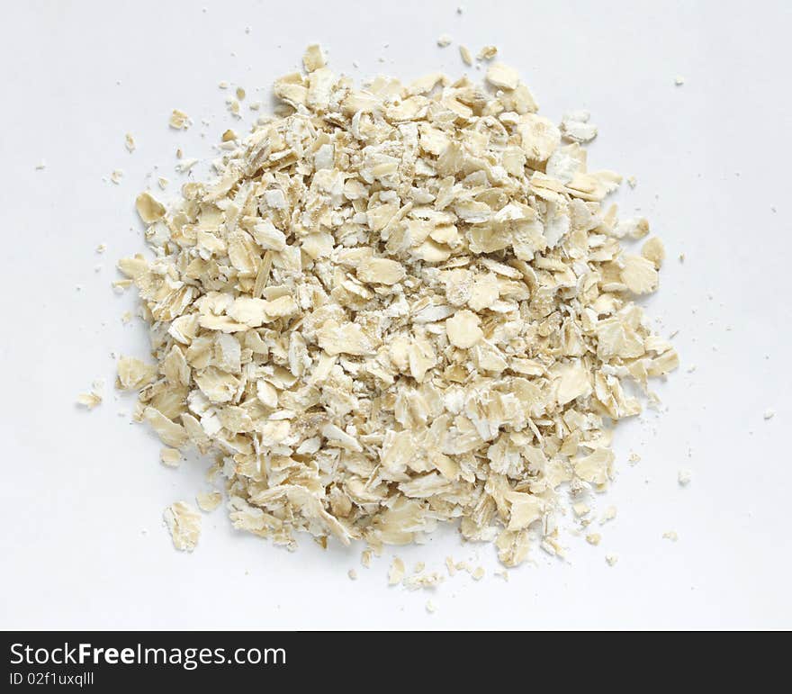 Oatmeal On The Light Background