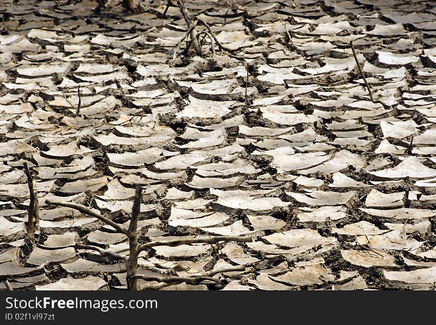 Global warming crisis crack drought in danger