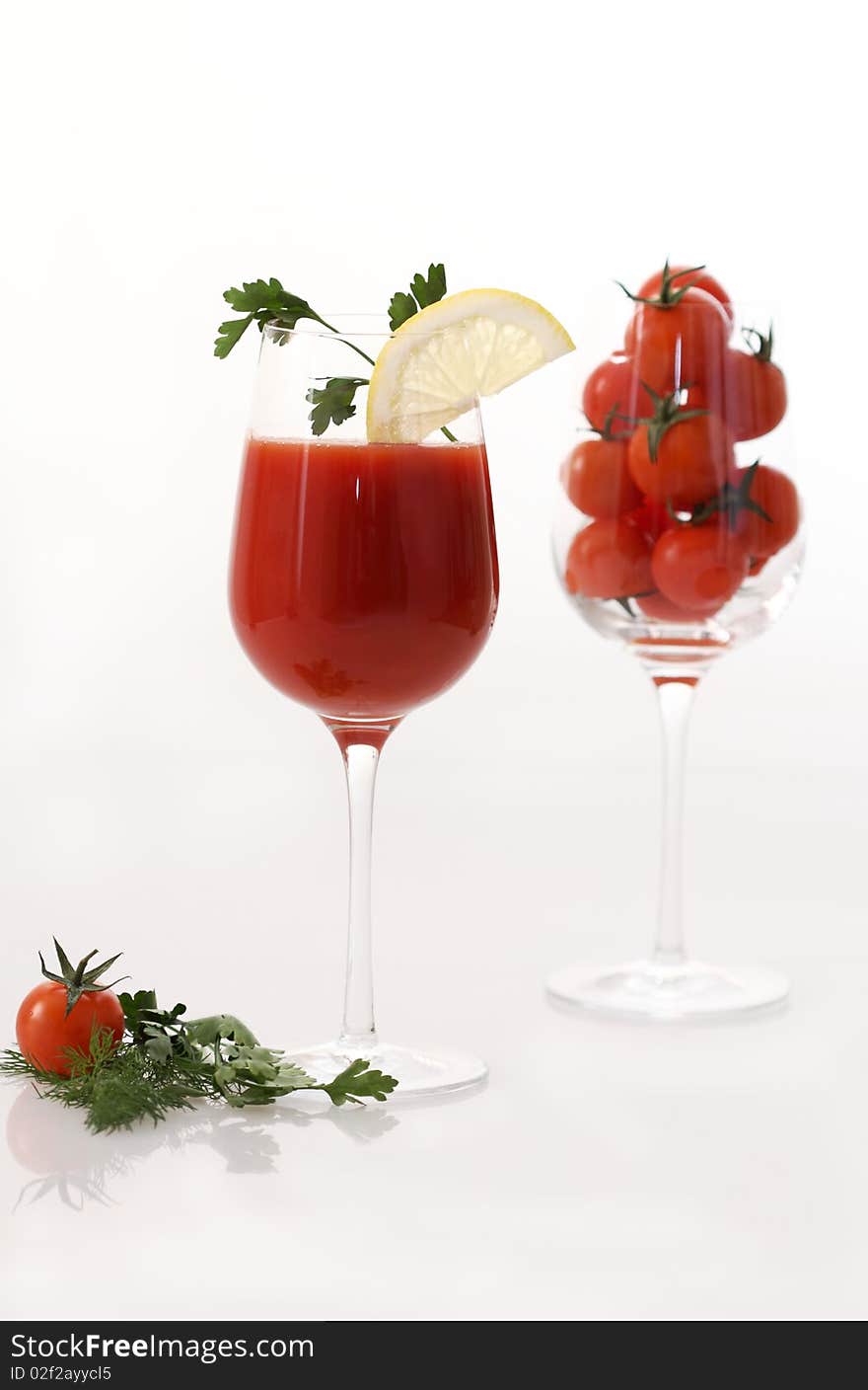 Tomato Juice In The Glass