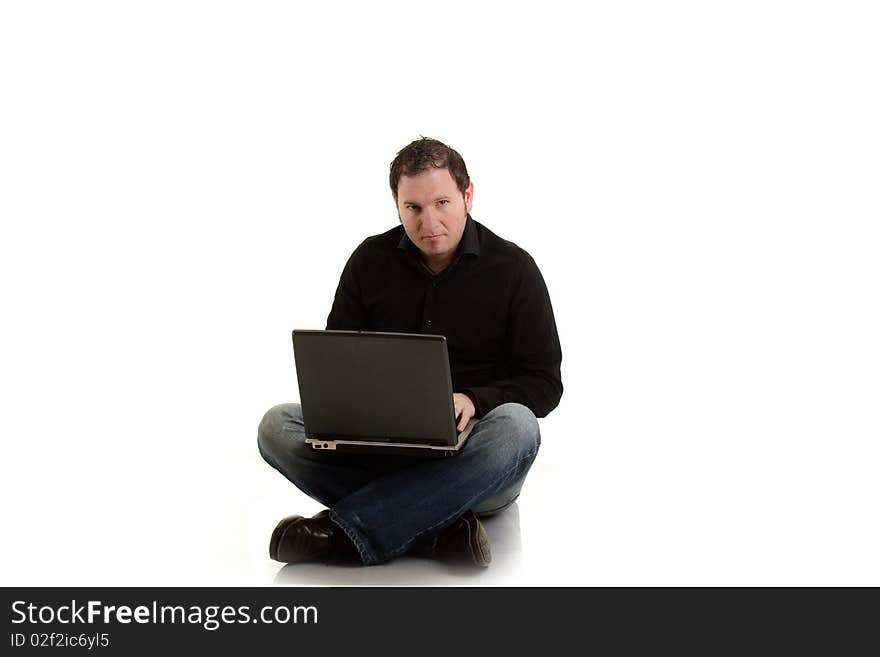 Boy with laptop