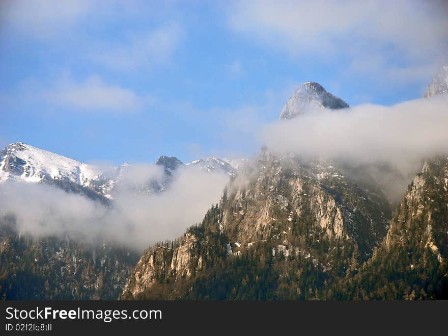 Beautiful winter landscape on a shiny day. Beautiful winter landscape on a shiny day