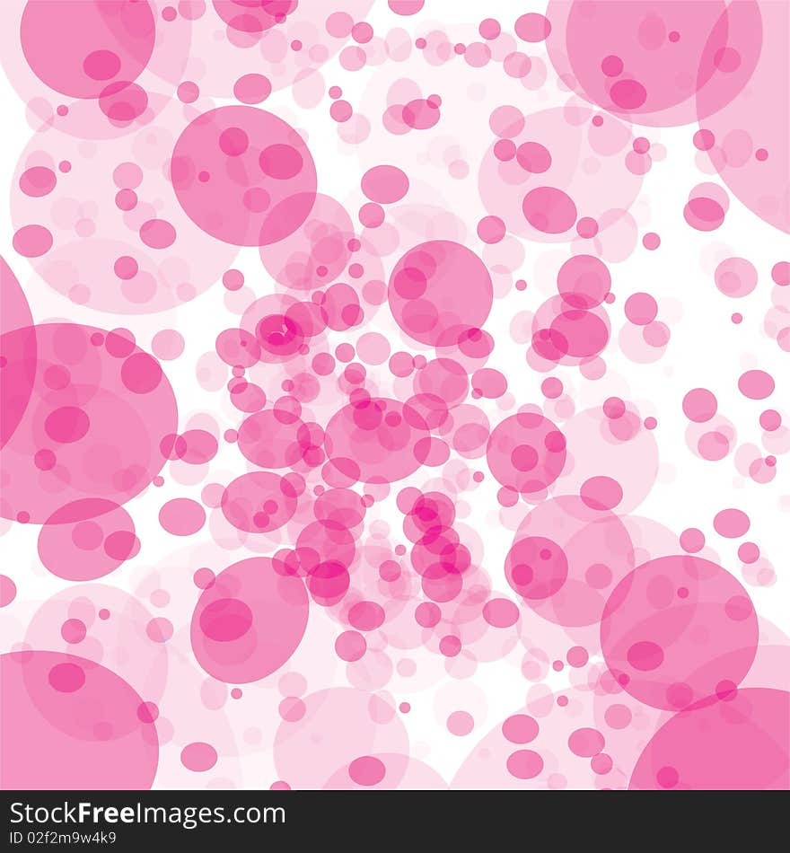 Abstract bubble background with pink transparent designed pattern. Abstract bubble background with pink transparent designed pattern