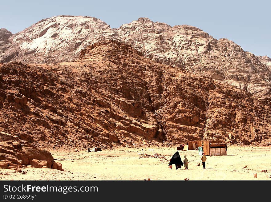 Mountain landscape nearby Hurghada, Egypt