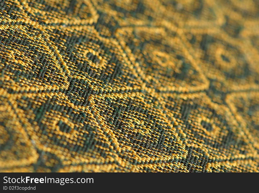 The close-up of table cloth. The close-up of table cloth