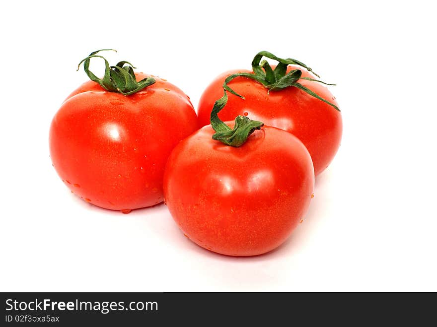 Tomato isolated on white background