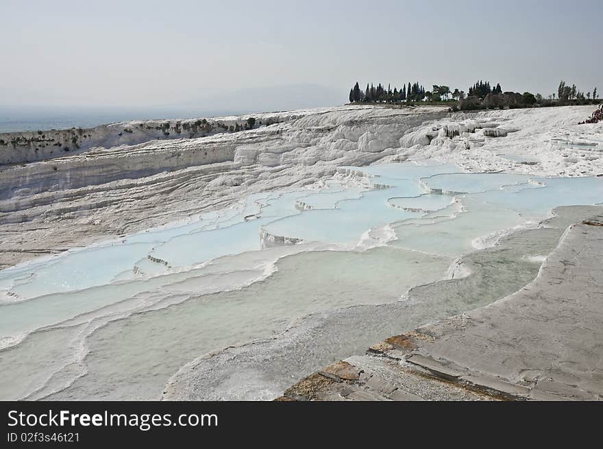 Pamukkale limestone pools