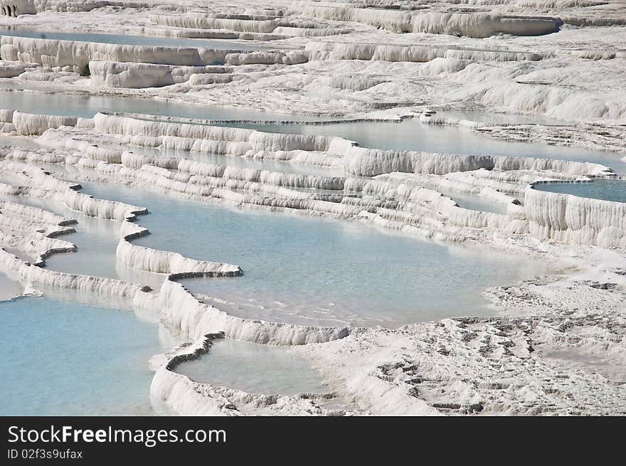 Pamukkale limestone pools