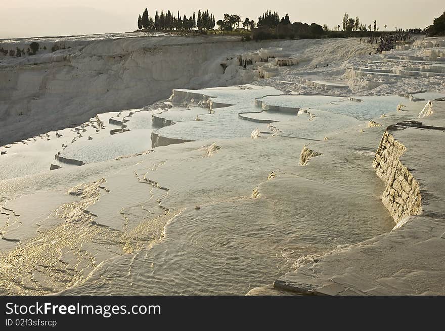 Pamukkale limestone pools