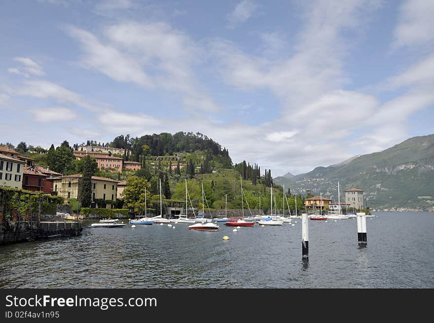 Pescallo fishing harbour on Lake Como