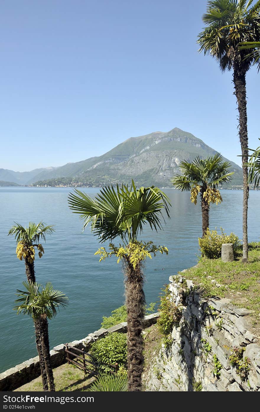 Grounds of Villa Monastero on Lake Como