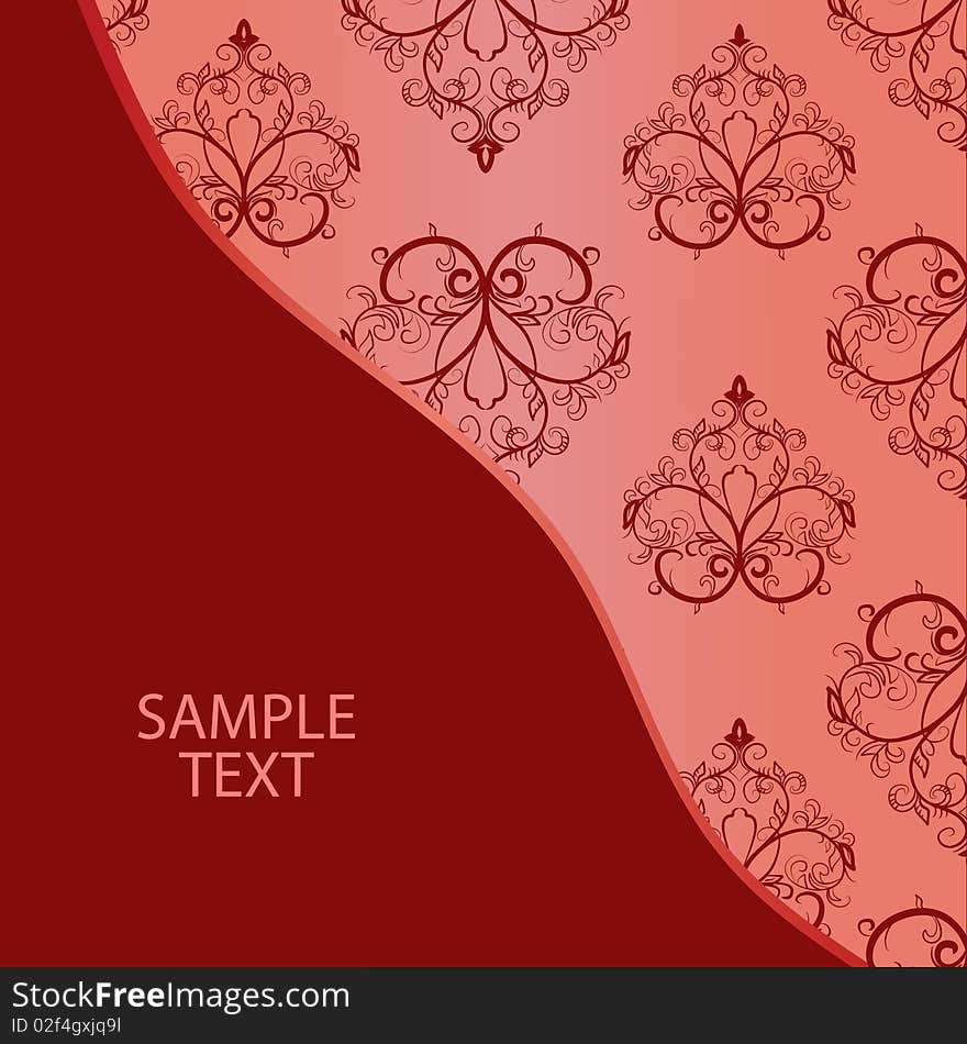 Abstract fabric background with a print