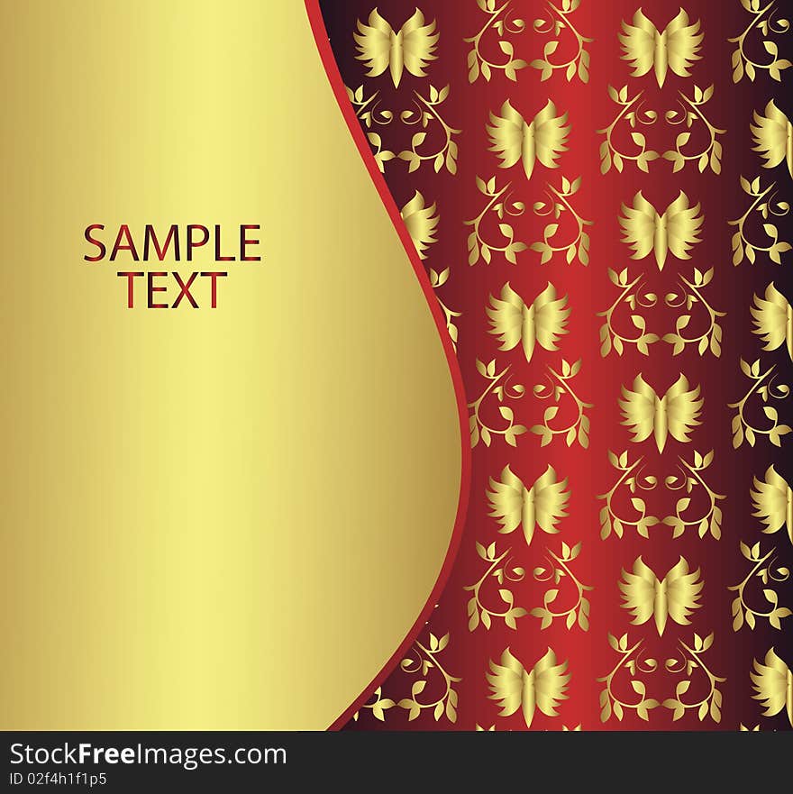 Abstract fabric background with a print