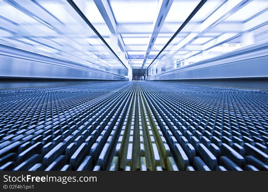 Escalator at the airport