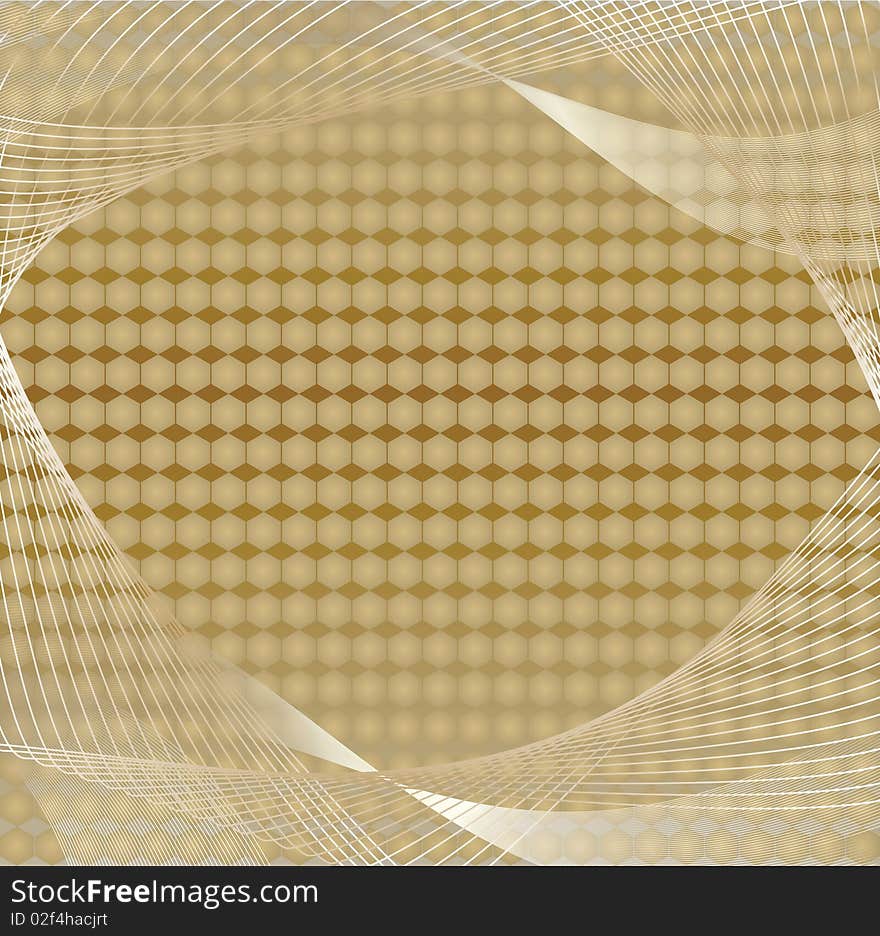 Abstract background with waves. Vector illustration