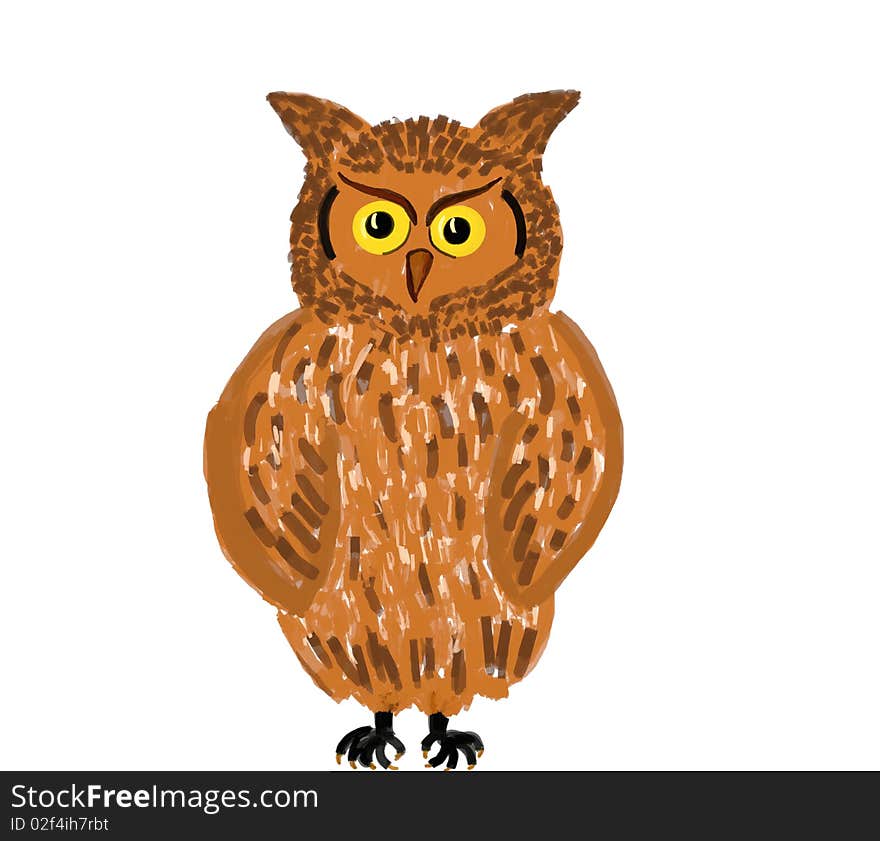 Owl Painting